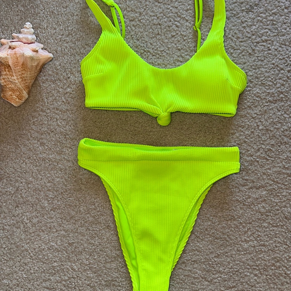 Hollister Bright Green Swimwear